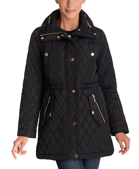 michael kors petite wool coat|Michael Kors anorak raincoat.